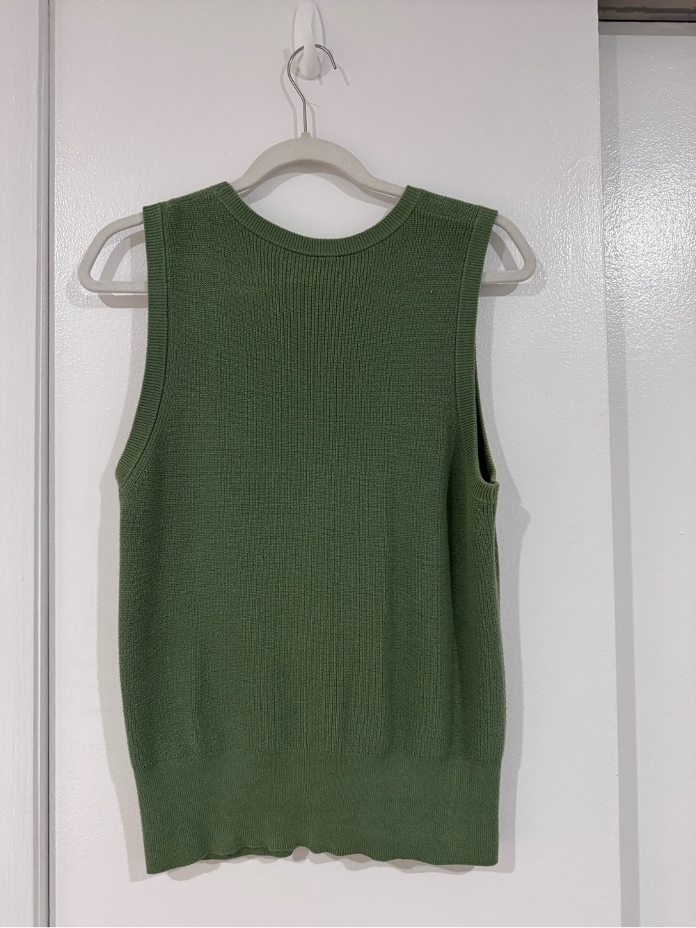 J. Crew Olive Green Ribbed Knit Tank - Picture 2 of 4